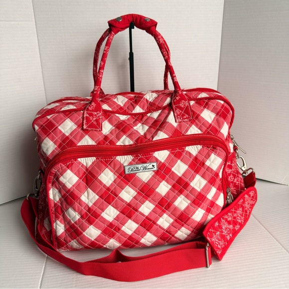 The Pioneer Woman Handbags - Pioneer Woman Red Gingham Quilted Weekender Travel Bag